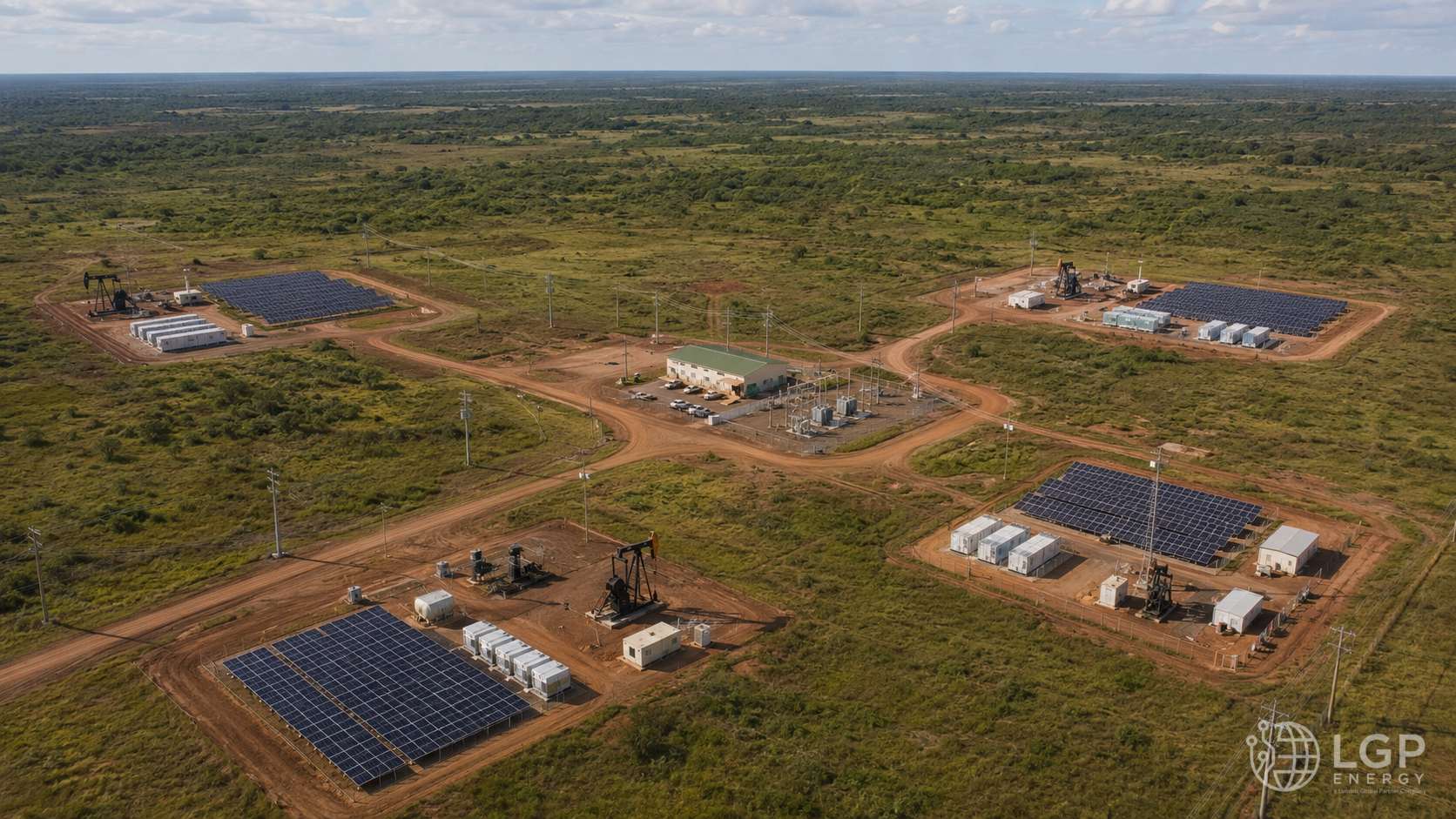 Infraestructura energética distribuida para operaciones remotas de petróleo y gas
